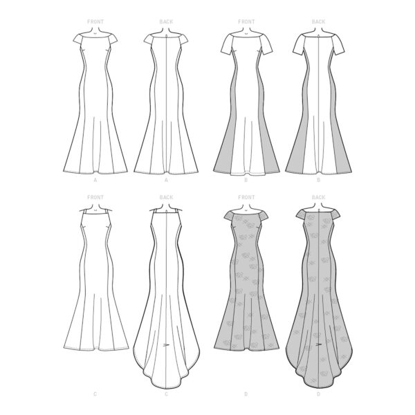 McCalls Schnittmuster M7865 - Abendkleid - festliche Garderobe – Bild 10