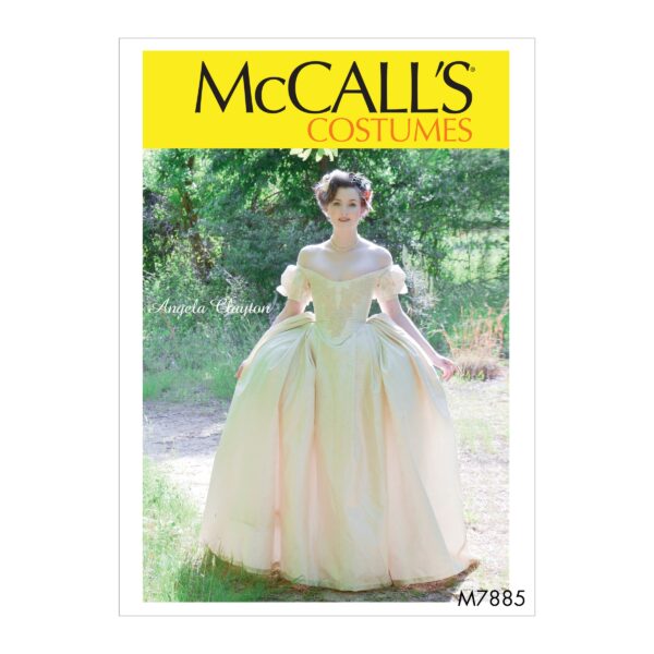 McCalls Schnittmuster M7885 - Kostüm - Kleid - Madame - mit Schnürung hinten