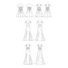 McCalls Schnittmuster M7896 - Kleid - figurbetont - schulterfrei - elegant – Bild 11