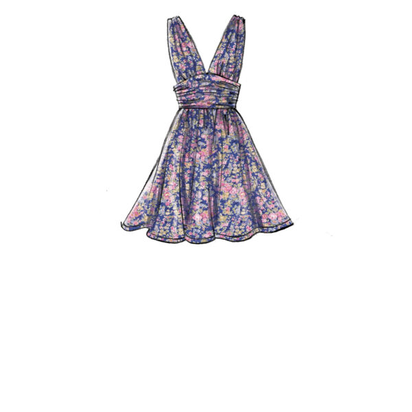 McCalls Schnittmuster M7896 - Kleid - figurbetont - schulterfrei - elegant – Bild 4