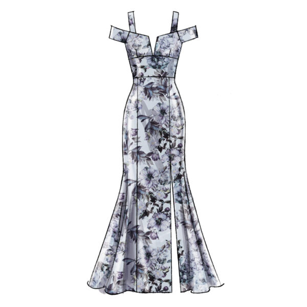 McCalls Schnittmuster M7896 - Kleid - figurbetont - schulterfrei - elegant – Bild 5