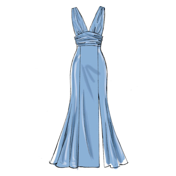 McCalls Schnittmuster M7896 - Kleid - figurbetont - schulterfrei - elegant – Bild 6