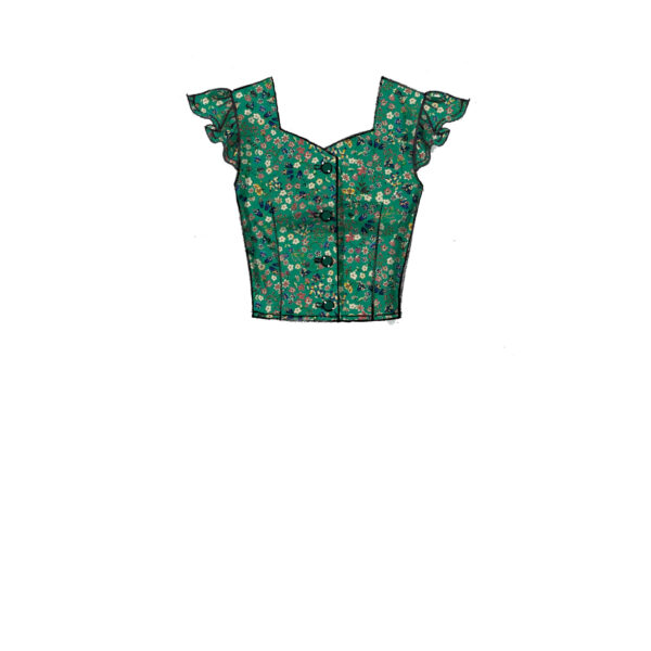 McCalls Schnittmuster M7900 - Bluse - im Trachtenstil - Abnäher zur Formgebung – Bild 3