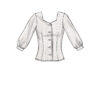 McCalls Schnittmuster M7900 - Bluse - im Trachtenstil - Abnäher zur Formgebung – Bild 5