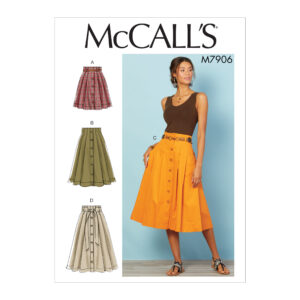 McCalls Schnittmuster M7906 - Rock - breiter Bund - Bindeband