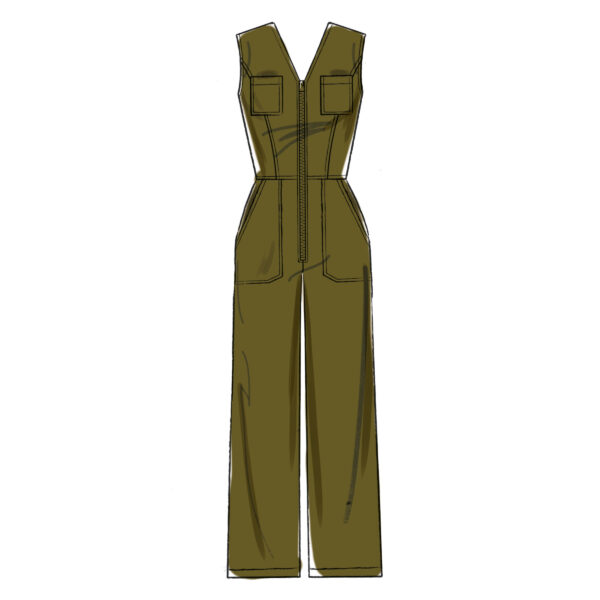 McCalls Schnittmuster M7908 - Overall - mit Reißverschluss - Taschen – Bild 4