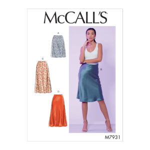 McCalls Schnittmuster M7931 - einfacher Rock - schmaler Schnitt