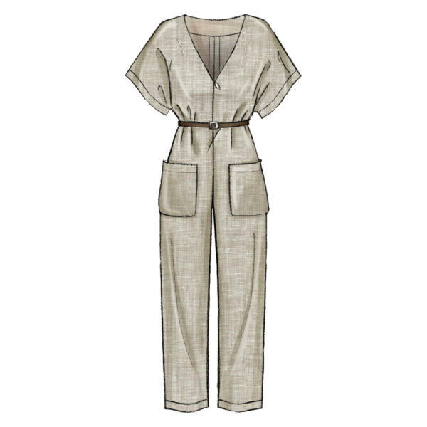 McCalls Schnittmuster M7936 - Overall - schlicht - mit Gürtel – Bild 5