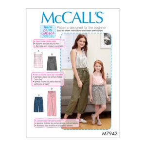 McCalls Schnittmuster M7942 - Bluse - Top - Hose - Rock
