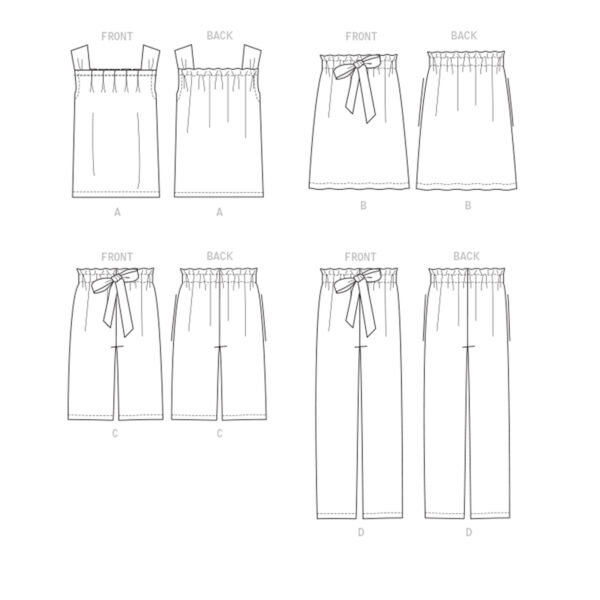 McCalls Schnittmuster M7942 - Bluse - Top - Hose - Rock – Bild 10