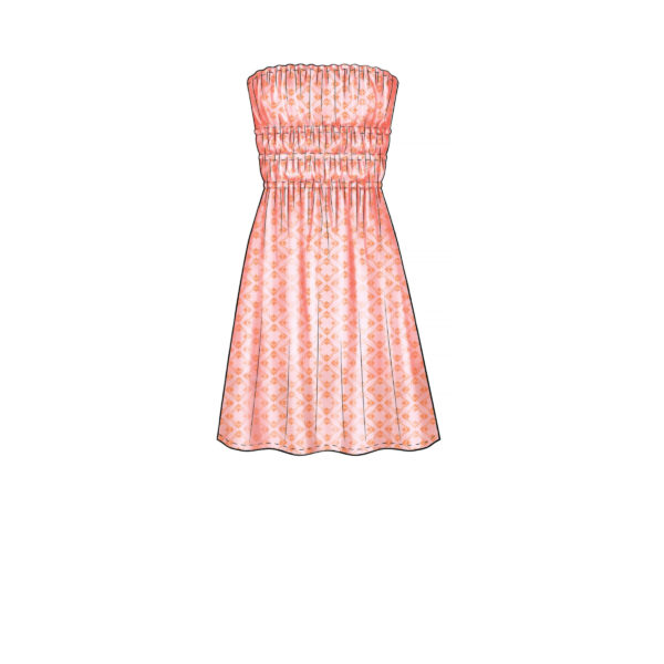 McCalls Schnittmuster M7946 - Kleid - gesmokt - Sommerkleid -Volant – Bild 6