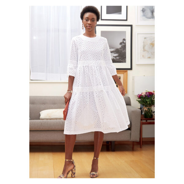 McCalls Schnittmuster M7948 - Kleid - angesetzte Taille - Stufenrock – Bild 3