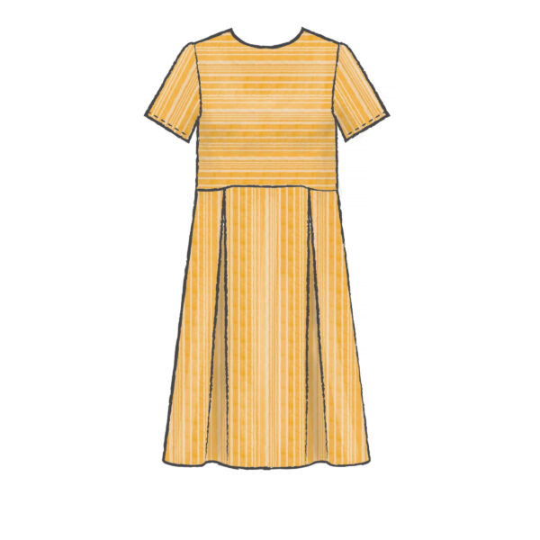 McCalls Schnittmuster M7948 - Kleid - angesetzte Taille - Stufenrock – Bild 5