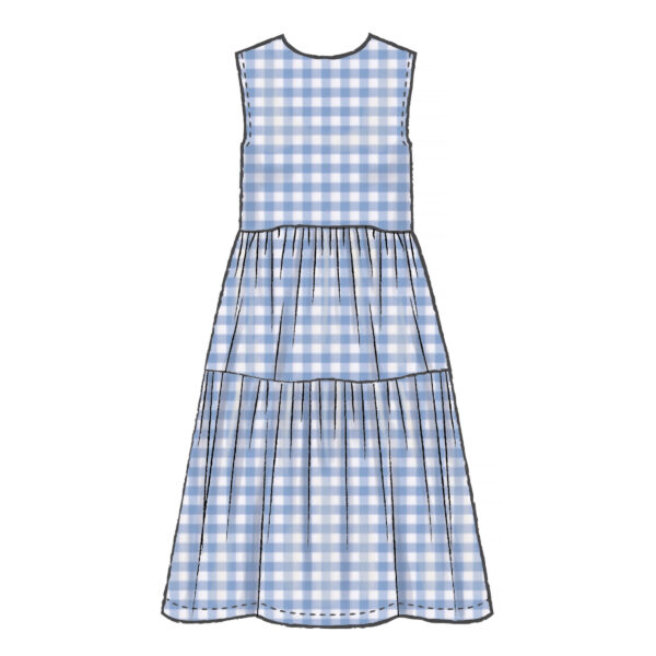 McCalls Schnittmuster M7948 - Kleid - angesetzte Taille - Stufenrock – Bild 7