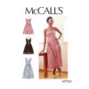 McCalls Schnittmuster M7950 - Kleid - Trägerkleid - durchgehende Knopfleiste