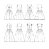 McCalls Schnittmuster M7950 - Kleid - Trägerkleid - durchgehende Knopfleiste – Bild 10