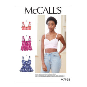 McCalls Schnittmuster M7958 - Bluse - Top - Trägertop