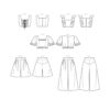 McCalls Schnittmuster M7962 - Hosenrock - kurzes Oberteil - Bustier – Bild 9