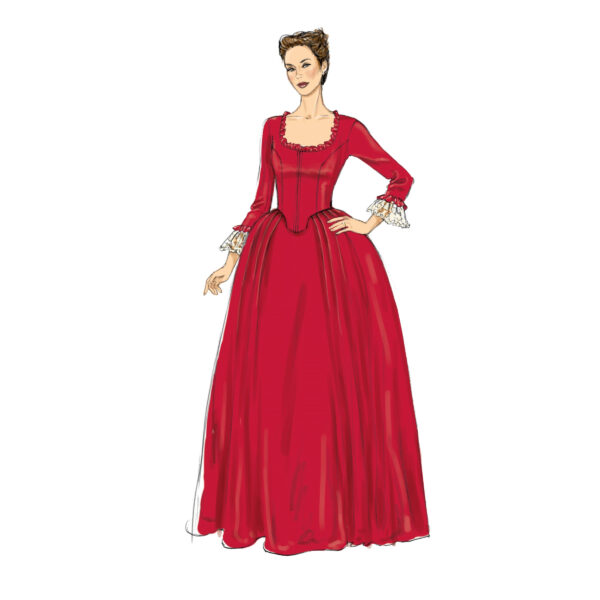 McCalls Schnittmuster M7965 - Kostüm - Kleid - Barrock - Mittelalter - Steampunk – Bild 3