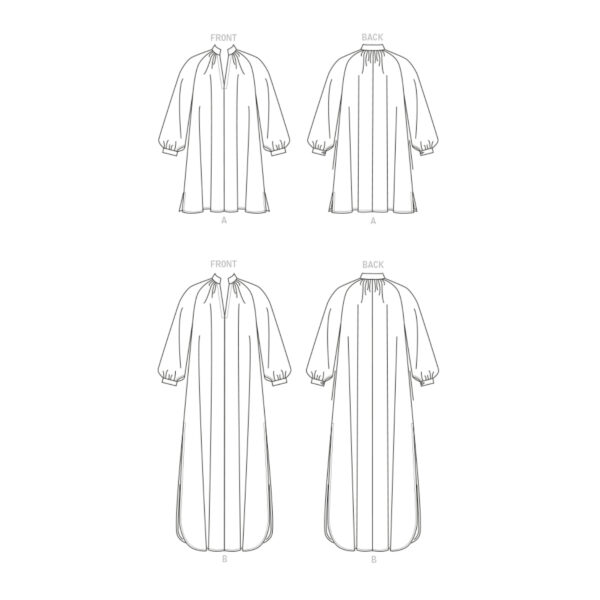 Vogue Schnittmuster V1803 - Kleid - schlicht und lässig weit – Bild 8