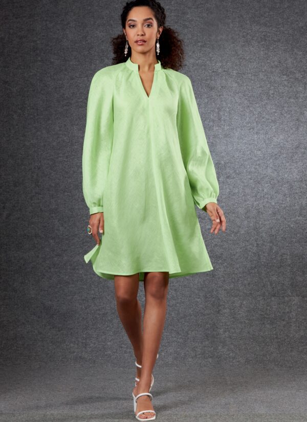 Vogue Schnittmuster V1803 - Kleid - schlicht und lässig weit – Bild 4