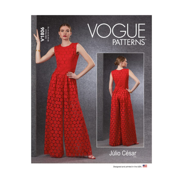 Vogue Schnittmuster V1806 - Overall - Spitzenstoff
