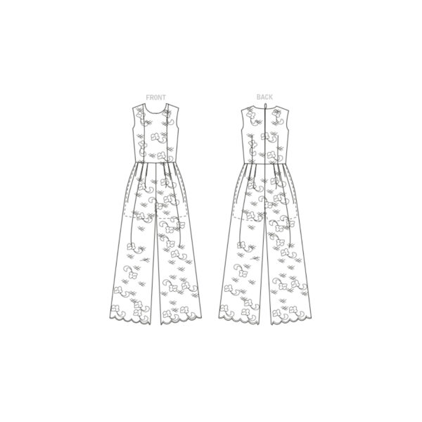 Vogue Schnittmuster V1806 - Overall - Spitzenstoff – Bild 5