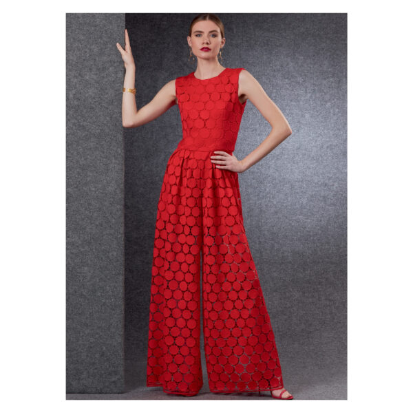 Vogue Schnittmuster V1806 - Overall - Spitzenstoff – Bild 2