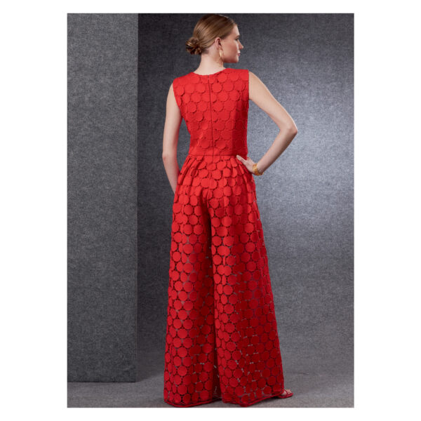 Vogue Schnittmuster V1806 - Overall - Spitzenstoff – Bild 3