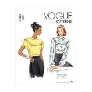 Vogue Schnittmuster V1809 - Shirt - Kurz- und Langarm - Design 1947