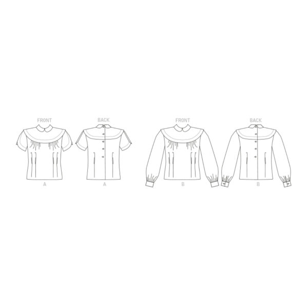 Vogue Schnittmuster V1809 - Shirt - Kurz- und Langarm - Design 1947 – Bild 7
