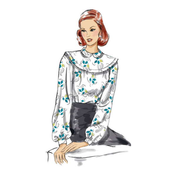 Vogue Schnittmuster V1809 - Shirt - Kurz- und Langarm - Design 1947 – Bild 3