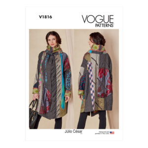 Vogue Schnittmuster V1816 - Jacke - Kurzmantel - Rollkragen