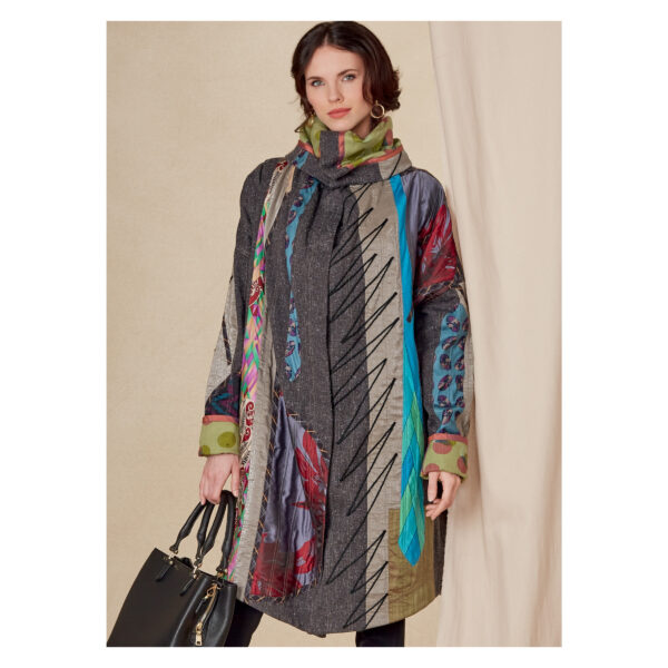 Vogue Schnittmuster V1816 - Jacke - Kurzmantel - Rollkragen – Bild 2