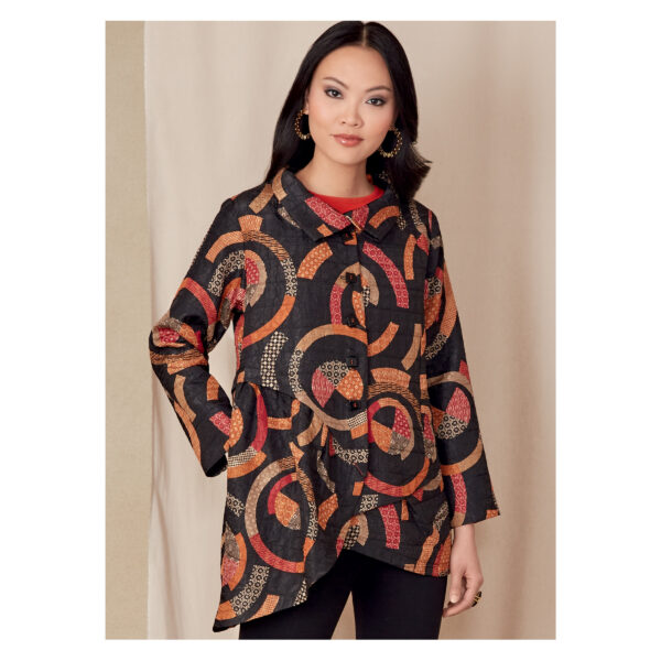 Vogue Schnittmuster V1817 - Jacke - Weste - Stoffkombinationen – Bild 2