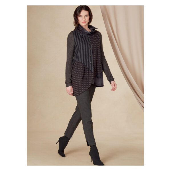 Vogue Schnittmuster V1817 - Jacke - Weste - Stoffkombinationen – Bild 5