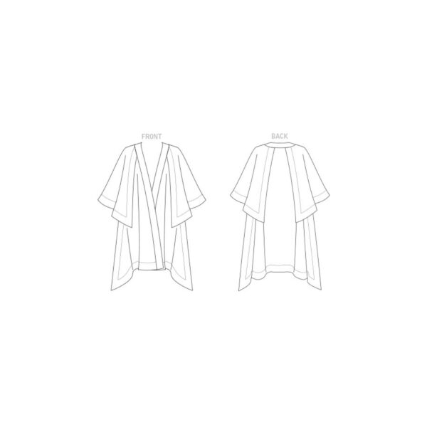 Vogue Schnittmuster V1818 - Jacke - Umhang - Überwurf – Bild 6