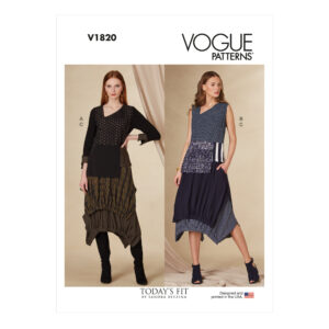 Vogue Schnittmuster V1820 - Bluse, Top und Rock - Lagenlook