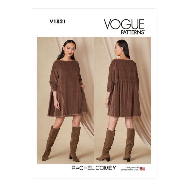 Vogue Schnittmuster V1821 - weites, schlichtes Kleid