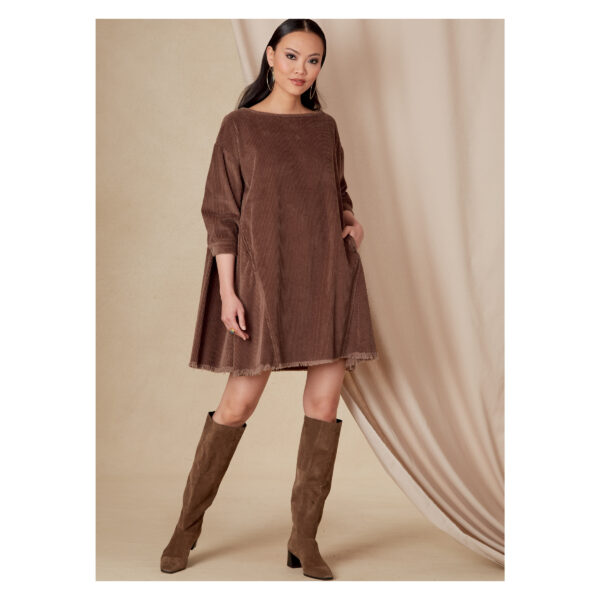 Vogue Schnittmuster V1821 - weites, schlichtes Kleid – Bild 3