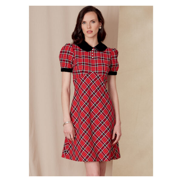 Vogue Schnittmuster V1822 - Kleid - Bubikragen - Minikleid – Bild 2