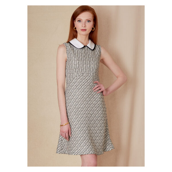 Vogue Schnittmuster V1822 - Kleid - Bubikragen - Minikleid – Bild 3