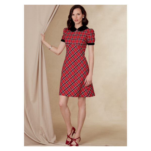 Vogue Schnittmuster V1822 - Kleid - Bubikragen - Minikleid – Bild 4
