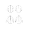 Vogue Schnittmuster V1823 - Bluse - Longbluse mit Rüschenpatte – Bild 9