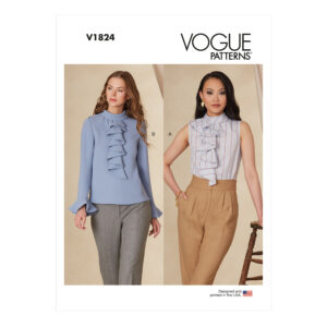 Vogue Schnittmuster V1824 - Bluse - mit Rüschenpatte, Volant