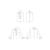 Vogue Schnittmuster V1824 - Bluse - mit Rüschenpatte, Volant – Bild 9