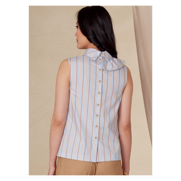 Vogue Schnittmuster V1824 - Bluse - mit Rüschenpatte, Volant – Bild 7