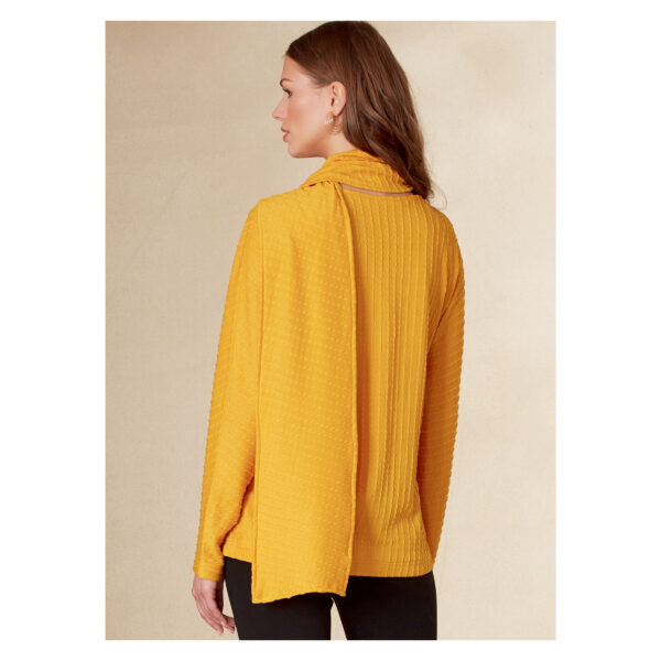 Vogue Schnittmuster V1825 - Bluse - Shirt mit Schal – Bild 7