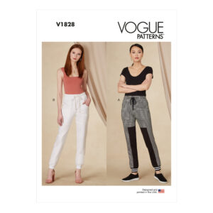 Vogue Schnittmuster V1828 - Hose - Jogginghose - Sporthose - Freizeithose