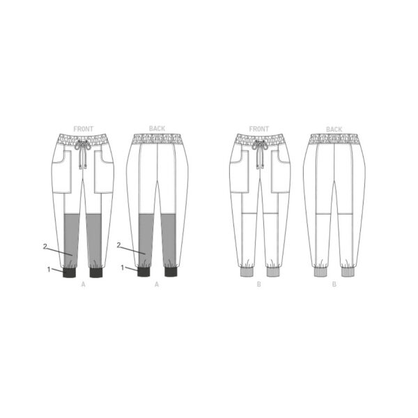 Vogue Schnittmuster V1828 - Hose - Jogginghose - Sporthose - Freizeithose – Bild 7